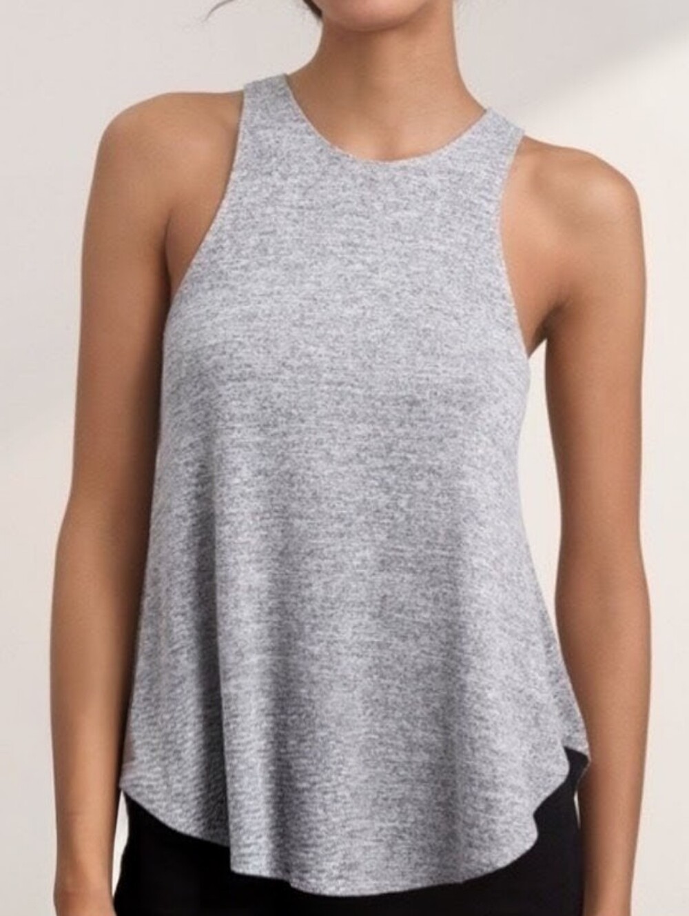 Aritzia Wilfred Gray Heather Racerback Tank
